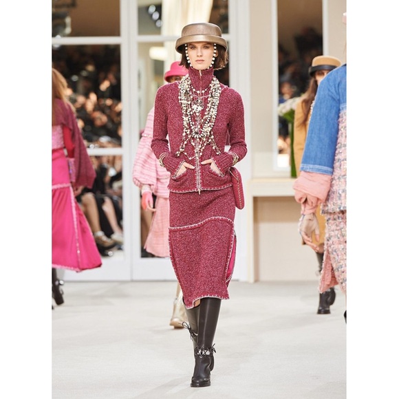 Auth Chanel tweed chain around phone holder purse - Picture 12 of 12